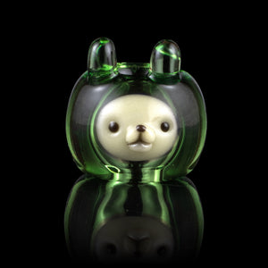 “Bunny Bead” 2 Transparent Green