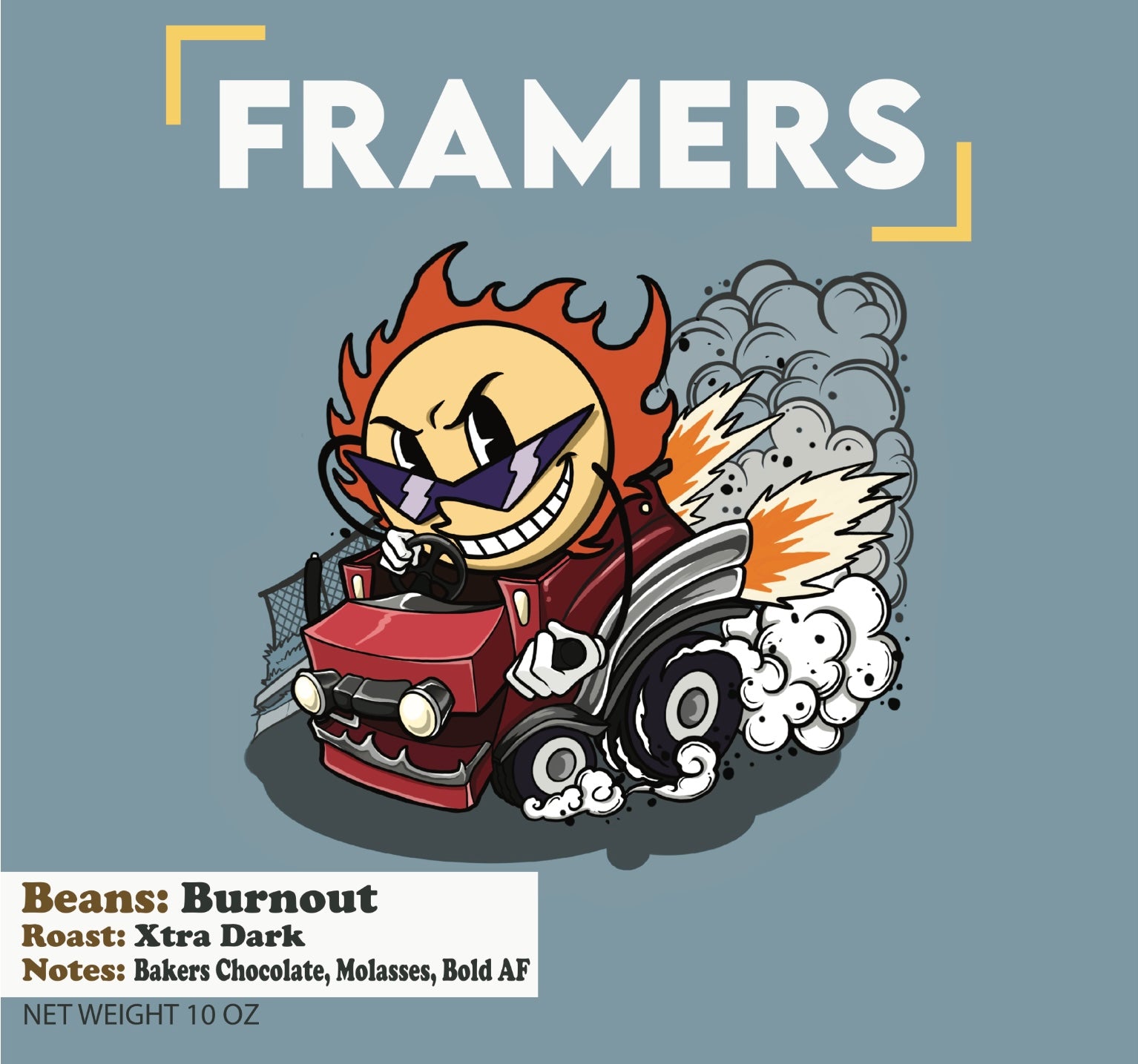 Burn Out Framers Coffee beans