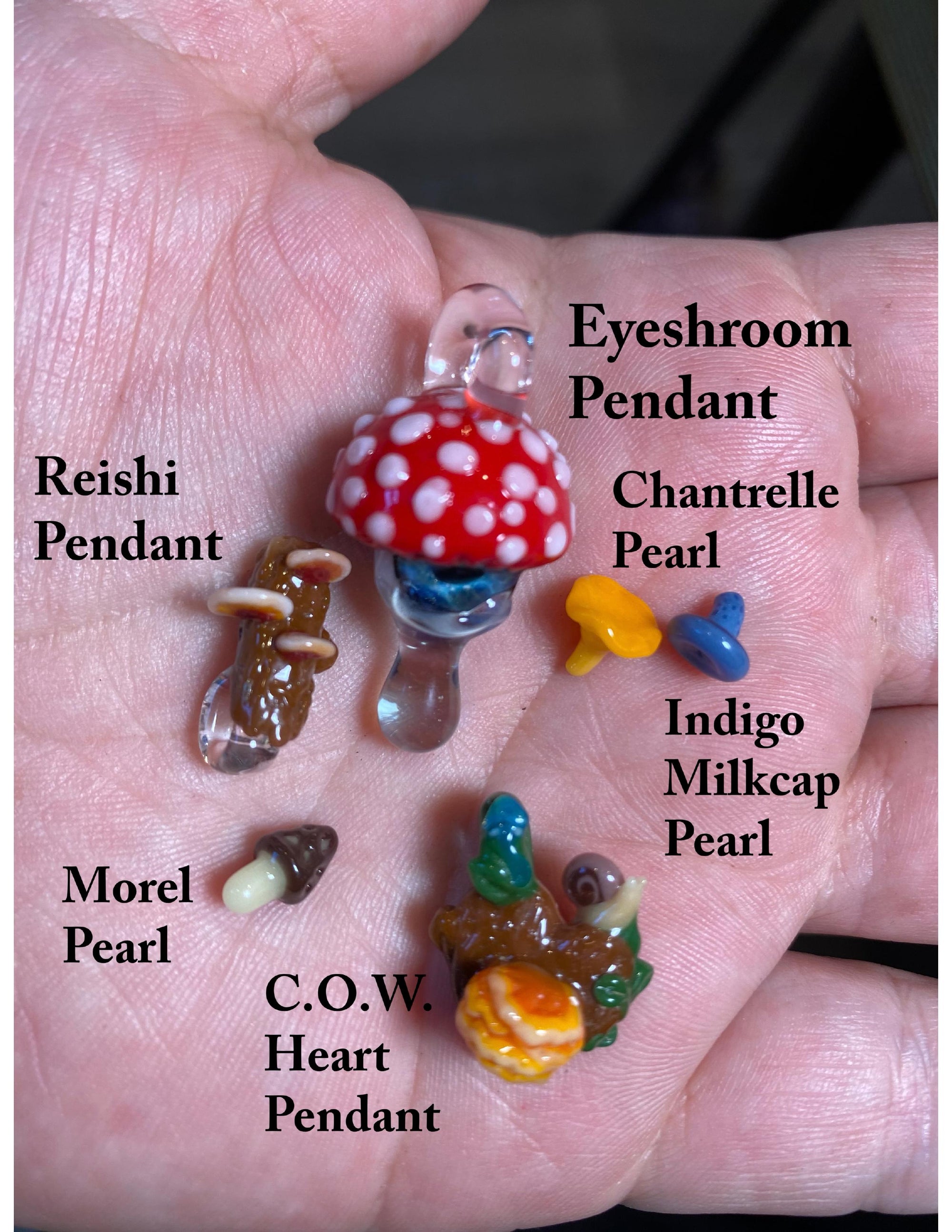DeMatteo "Mushroom" Pendants and Terp Pearls