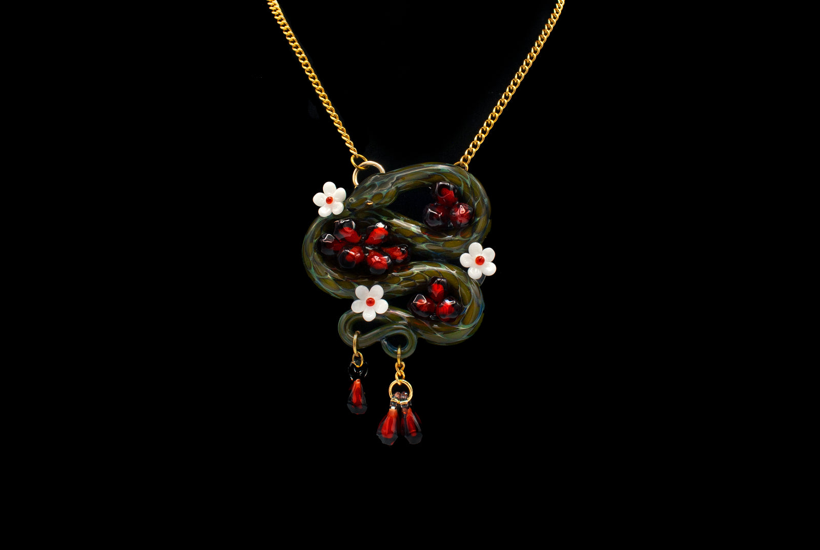 Jessica Tsai - "What Do Snakes Dream Of" Pendant