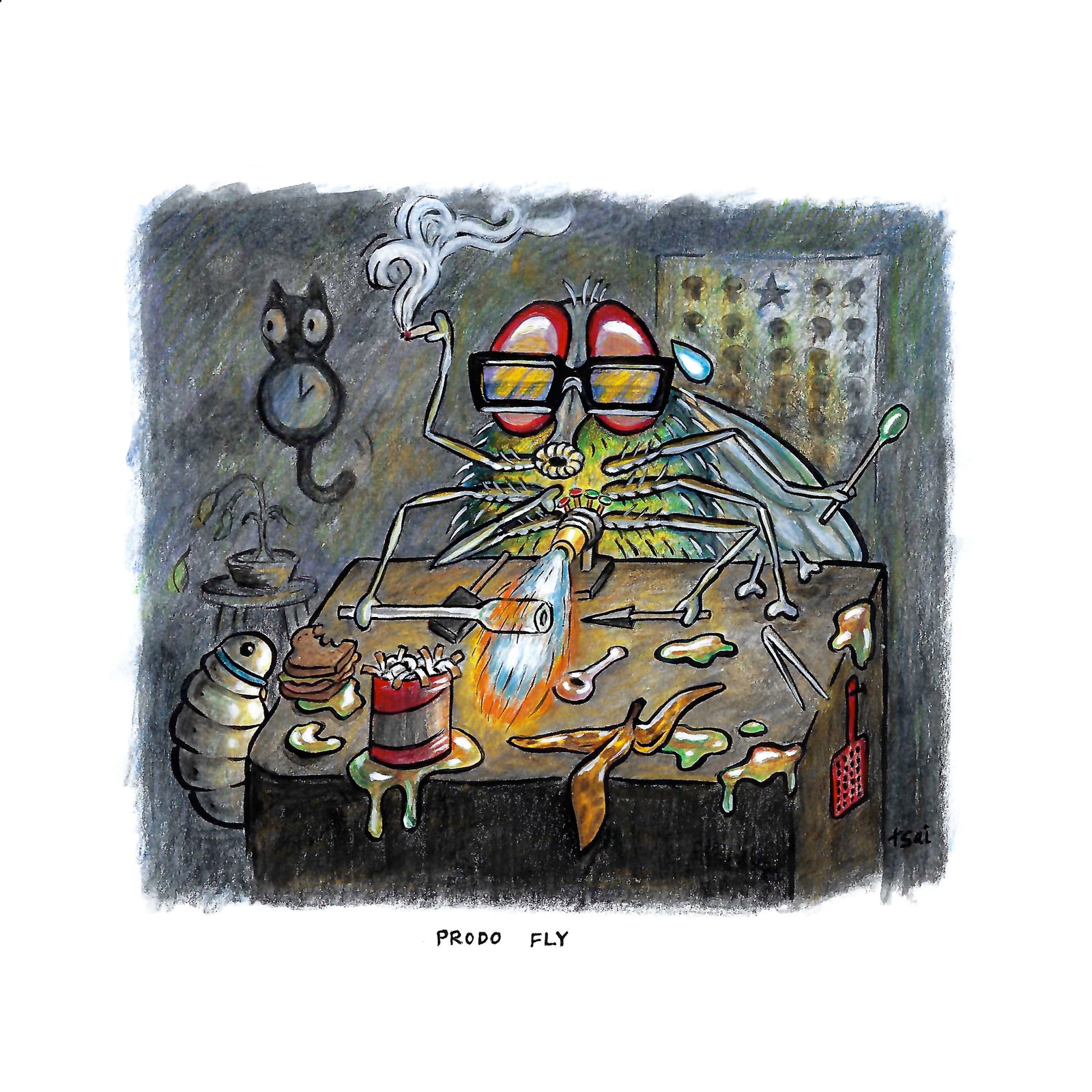 Jessica Tsai - "Prodo Fly" Print