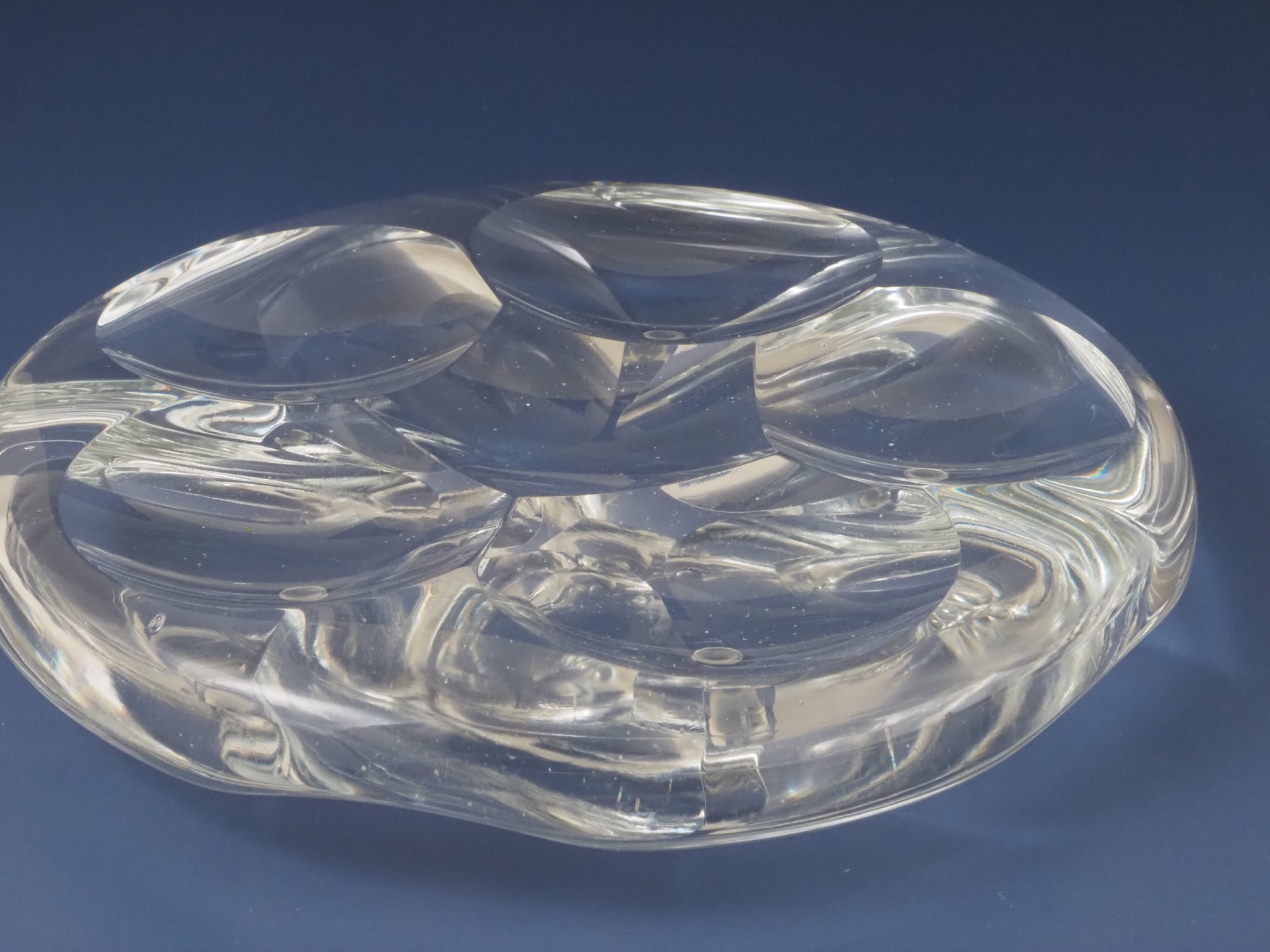 Xanderman Glass - "Clear Cut Lens Ashtray"