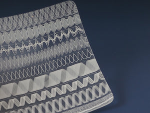 Xanderman Glass - "Twist Cane Sampler Tile Ashtray"