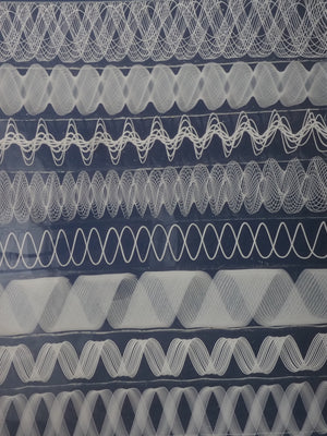 Xanderman Glass - "Twist Cane Sampler Tile Ashtray"