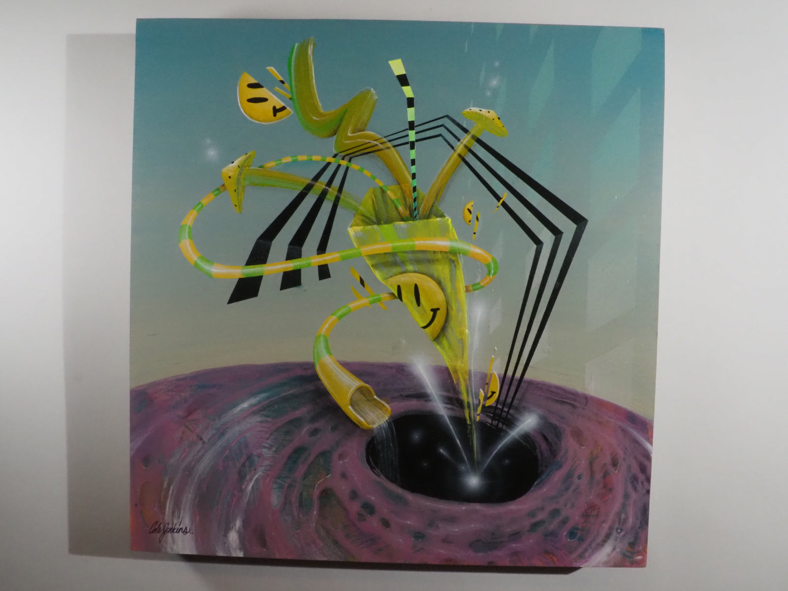 Cole Jenkins "Blue Smileys and Waterslide"