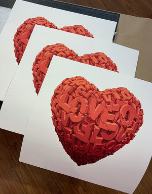MECRO "Heart" Limited Edition Print