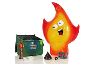 Niko Cray "Dumpster Fire" Mini Dumpster