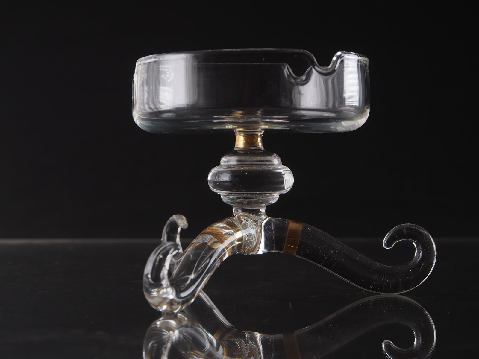 Rain Glass Wrx - "Clear Dichro" Ashtray